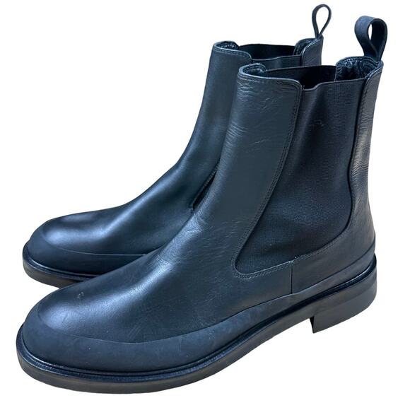 Frame NWOB Le Holland Black Leather Chelsea Boot Size 42 (US 12.5) Thick Sole - Picture 4 of 9